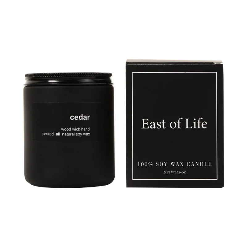 QINGDAO-FLORESCENCE Creative Handmade Soy Wax Scented Candles Smokeless Frosted Glass Design Beeswax New Wholesale Gift Options