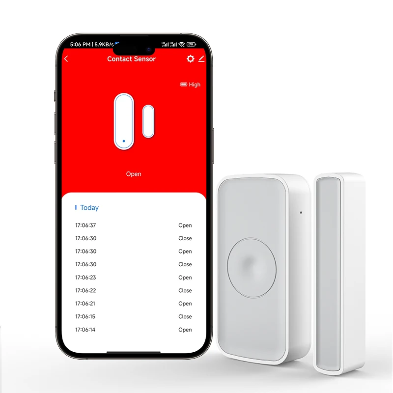 Магнитный контактный переключатель Zigbee датчика сигнализации окна/двери Heiman
