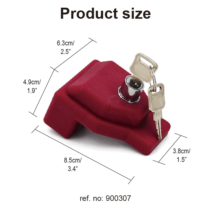 Red PP Plastic Air Brake Glad Hand Gladhand Lock For Tractor Trailer