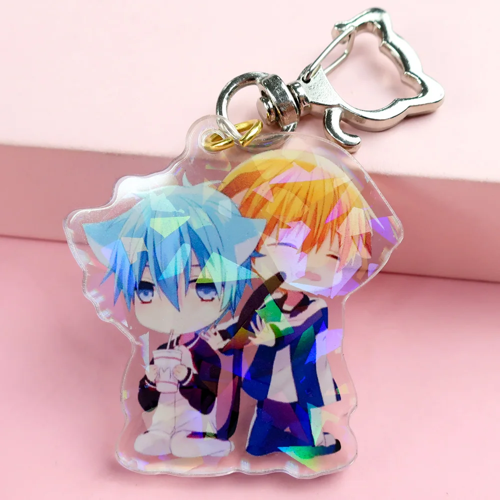 Wholesale Custom Star Shaped Acrylic Keychain Cute Keyrings