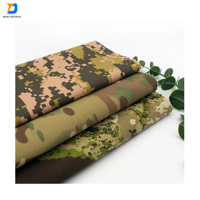 Jinda Textiles good quality Heavy TC and Cotton textile twill and canvas and rip stop fabric for industrial vest uniform fabrics