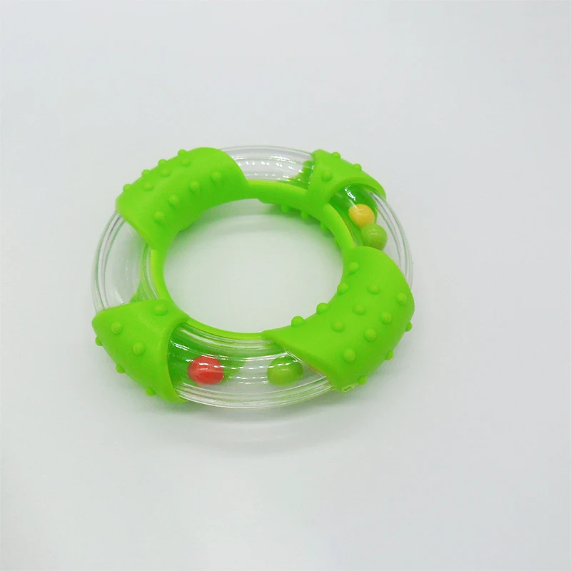 55mm Plastic Rattle Teether Rings for baby car