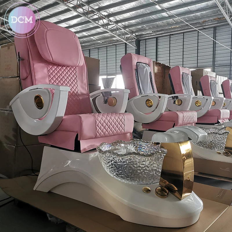 modern accent nail salon pedicure saddle chairs bench pink manicure and pedicure chair for foot spa