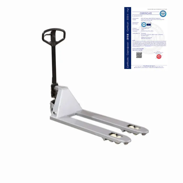 CE Certification OEM Manual Low Height Lift Forklift Manual Hydraulic Hand Pallet Truck from Vietnam