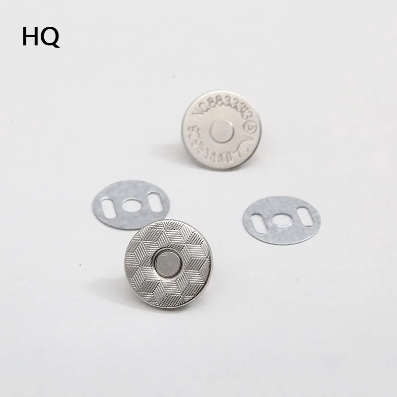 Wholesale Handbag Hardware 14mm*1.8mm Thin Magnetic Snap Round Magnets Button For Clothing Handbag