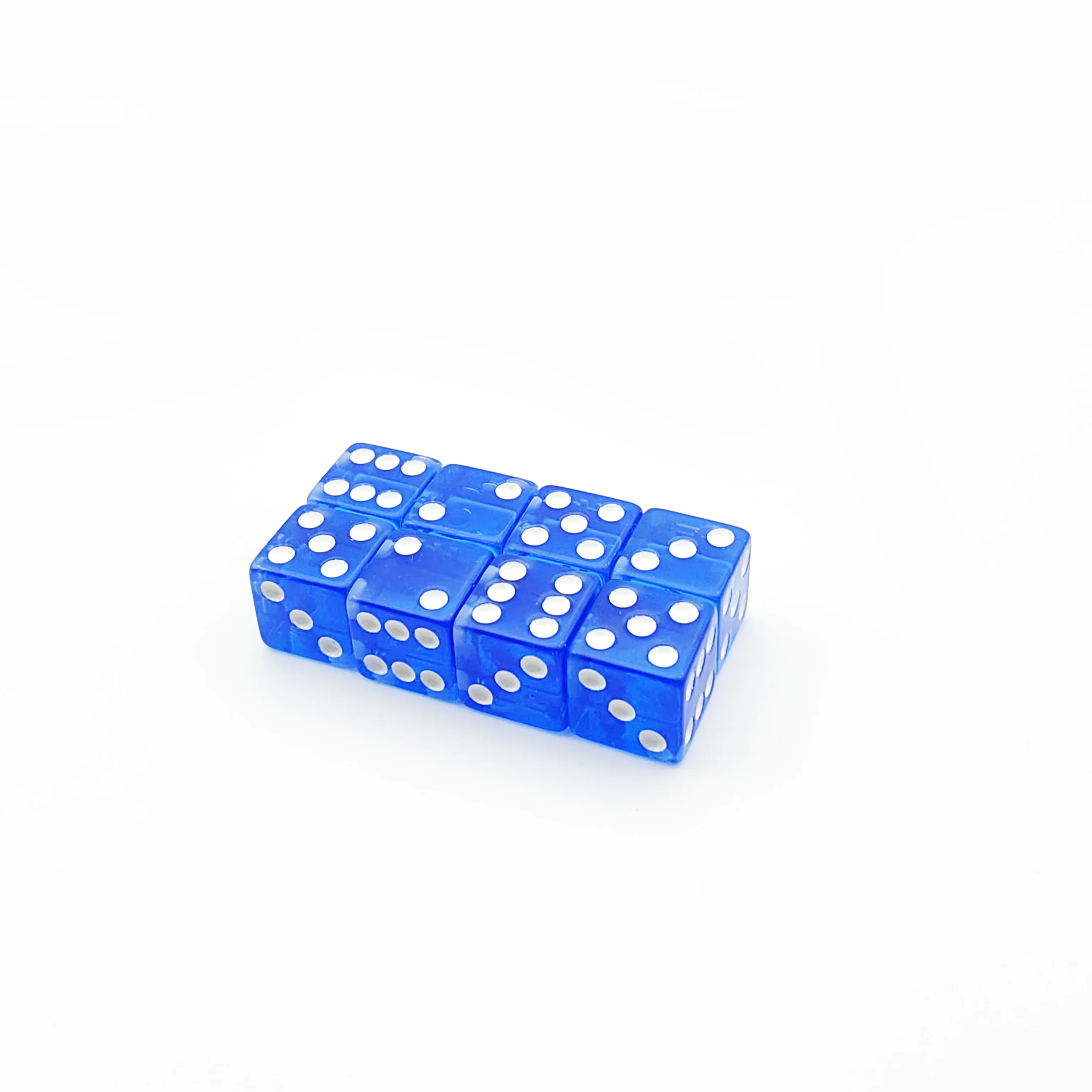 Transparent Custom D6 Dice 16-22mm Dice Blue Dice