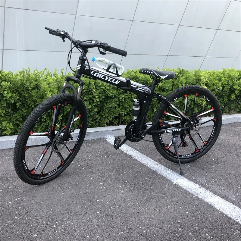 Wholesale Customized Mountainbike full suspension folding bike 20 24 26 Inch carbon steel foldable Bicycle