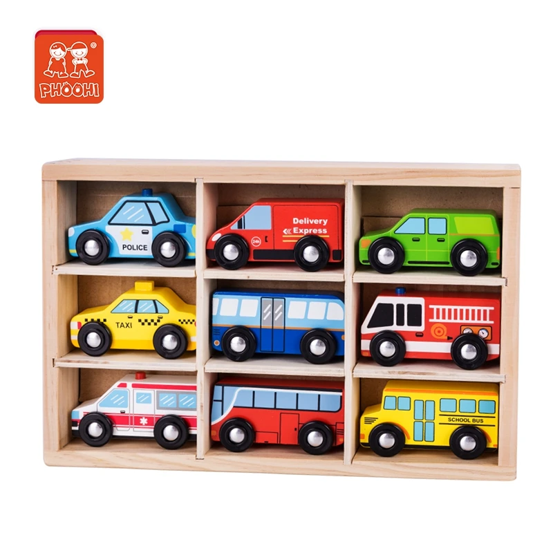 Children wooden toy preschool educational toys for kids car toy sets