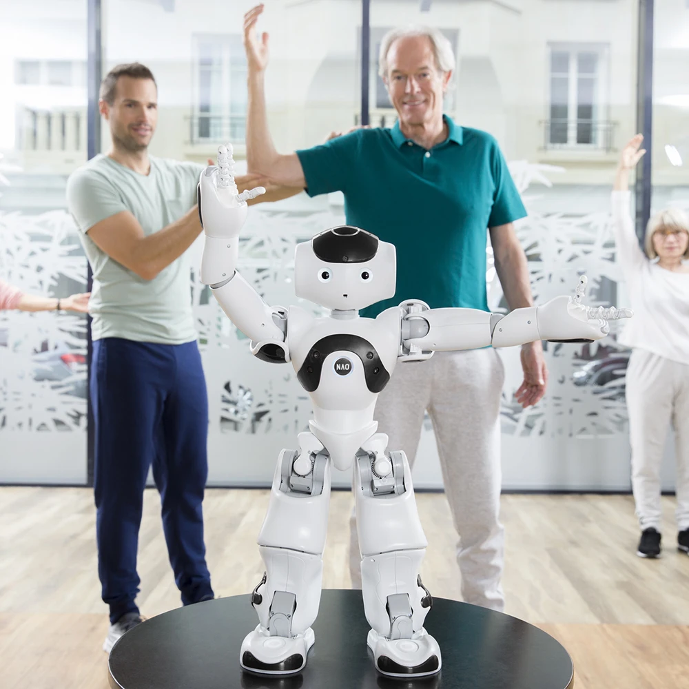 SoftBank Robotics NAO Artificial Smart Tour Guidance Speak Reception Service Patrol Robot Humanoid, White