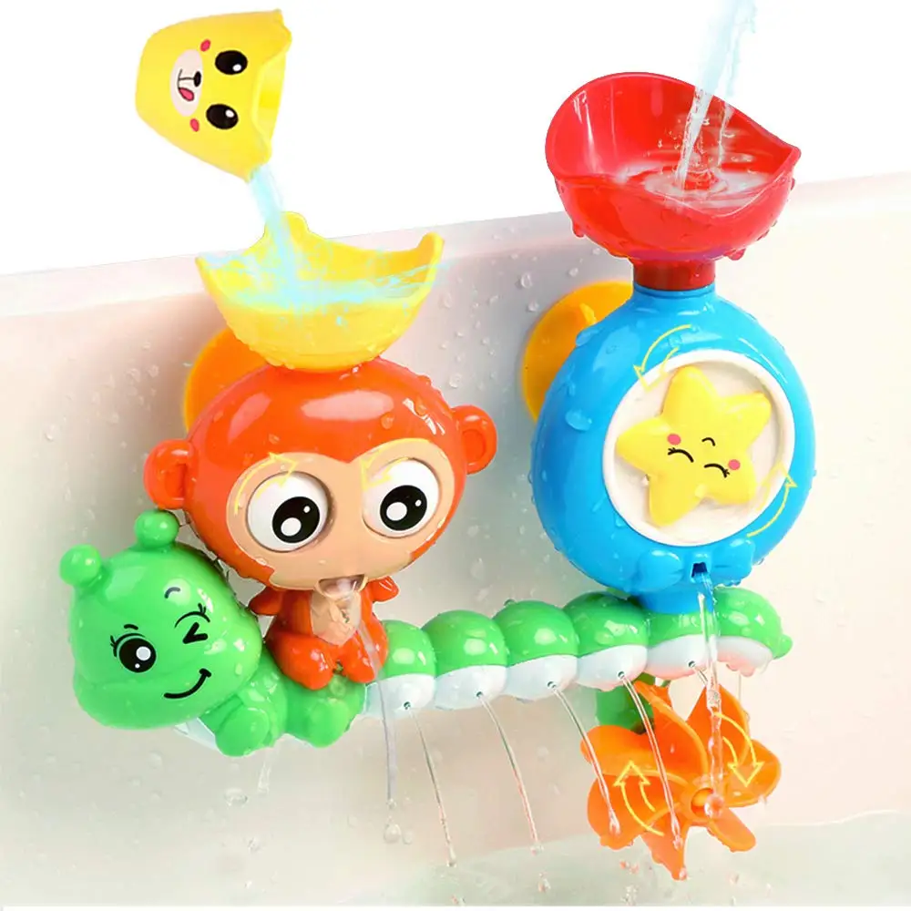 KSF Hot-selling Preschool Toy Summer Baby Fun Bath Water Monkey Around Bathtub Playing Water Game Bath Children Toys Shantou Toy