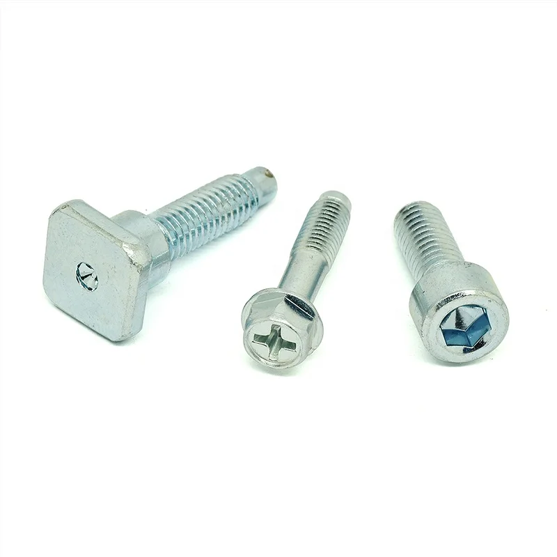 High strength galvanized screws customized slotted machine screws and cap bolt for auto parts