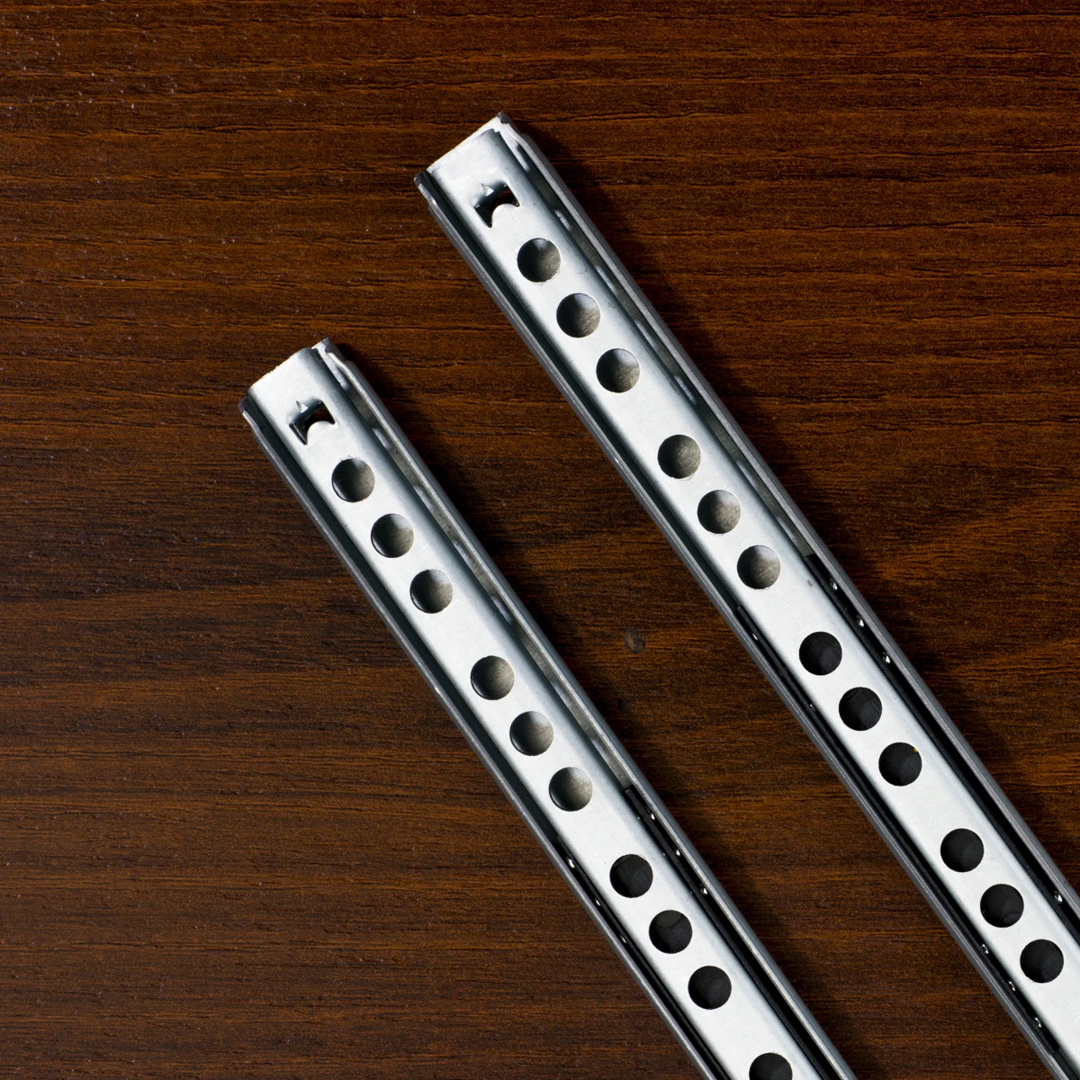 High Quality Furniture Rails 17mm Drawer Slide Zinc Finish Black Finish  Drawer Rail Small Drawer Channel