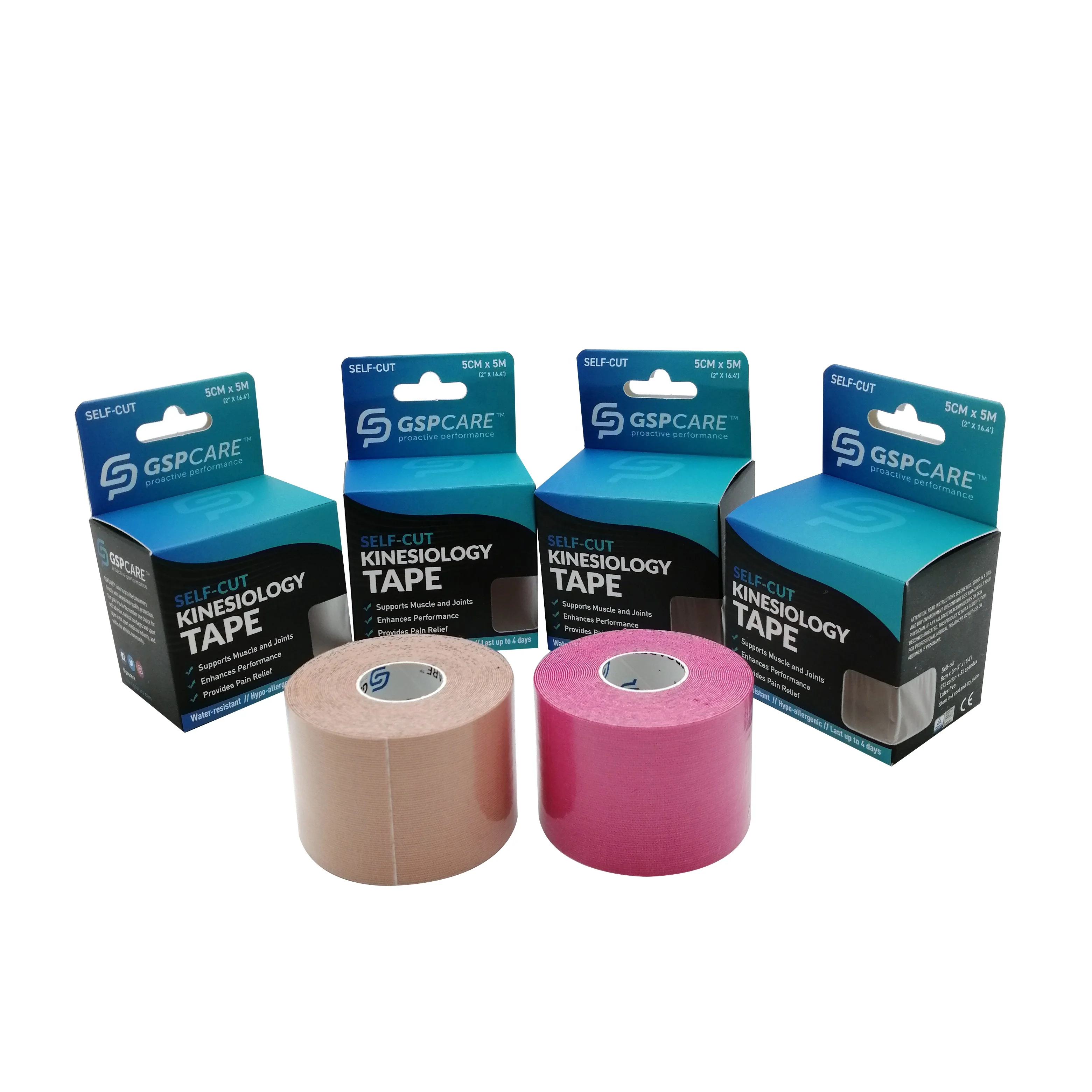 Waterproof Elastic Sports Color Kinesiology Tape Cotton Muscle Tape