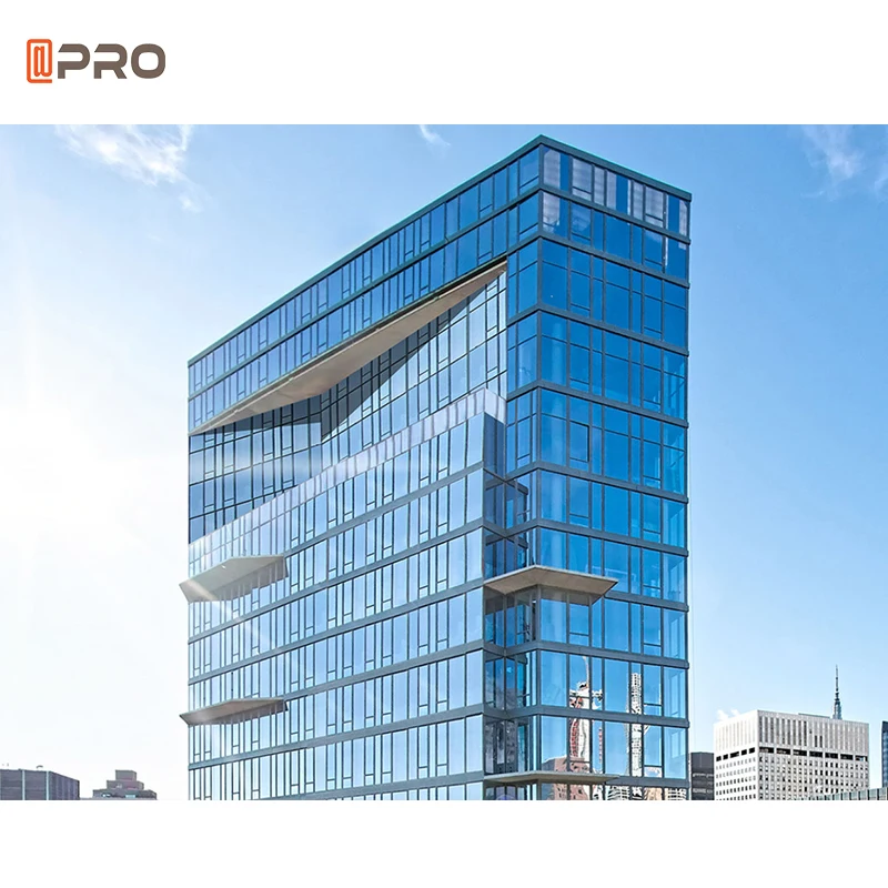 Commercial building office exterior glass facade with reflective glass design FACADE WALL exterior tempered glass wall panel
