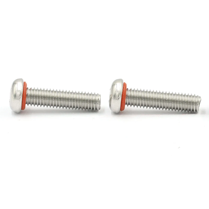 carbon steel machine waterproof plexiglass seal screw phillips drive pan head self sealing bolts waterproof sealing screw