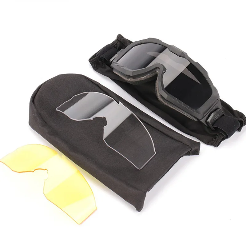 Hot Sales HD Tactical Goggles Multicam Lentes Tactical Tactical Safety Goggles Glasses Side Protection Shooting Glasses