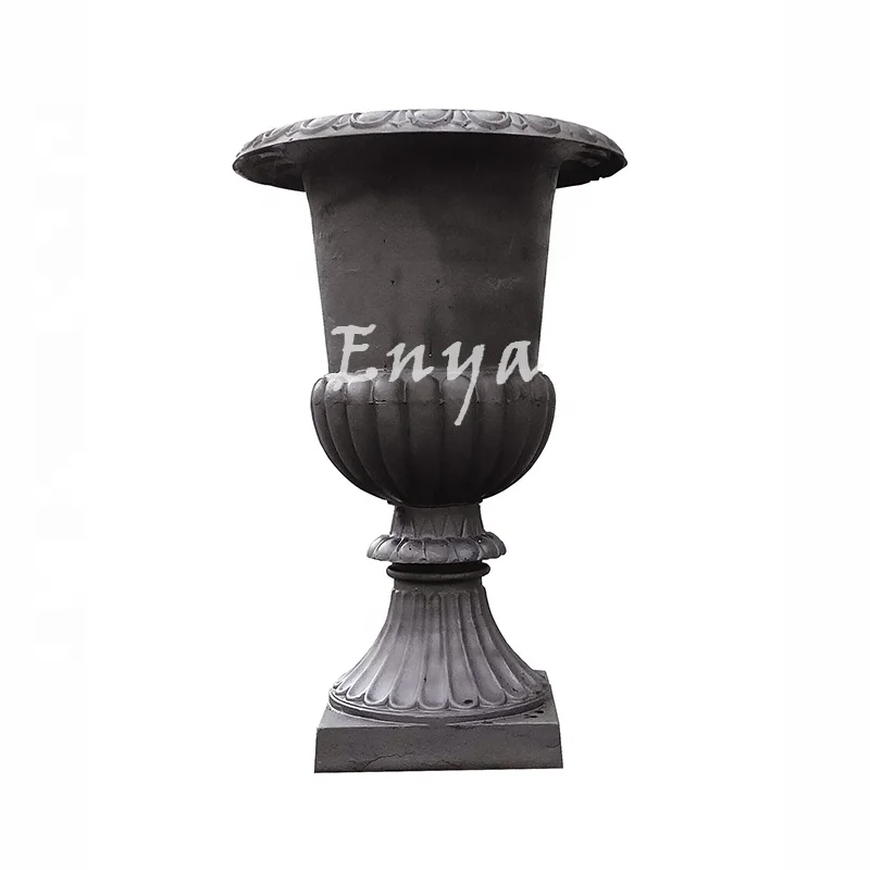 Factory Direct Sales Extra Large Metal Roman Empire Garden Patio Backyard Outdoor Big Iron Casting Flower Pots