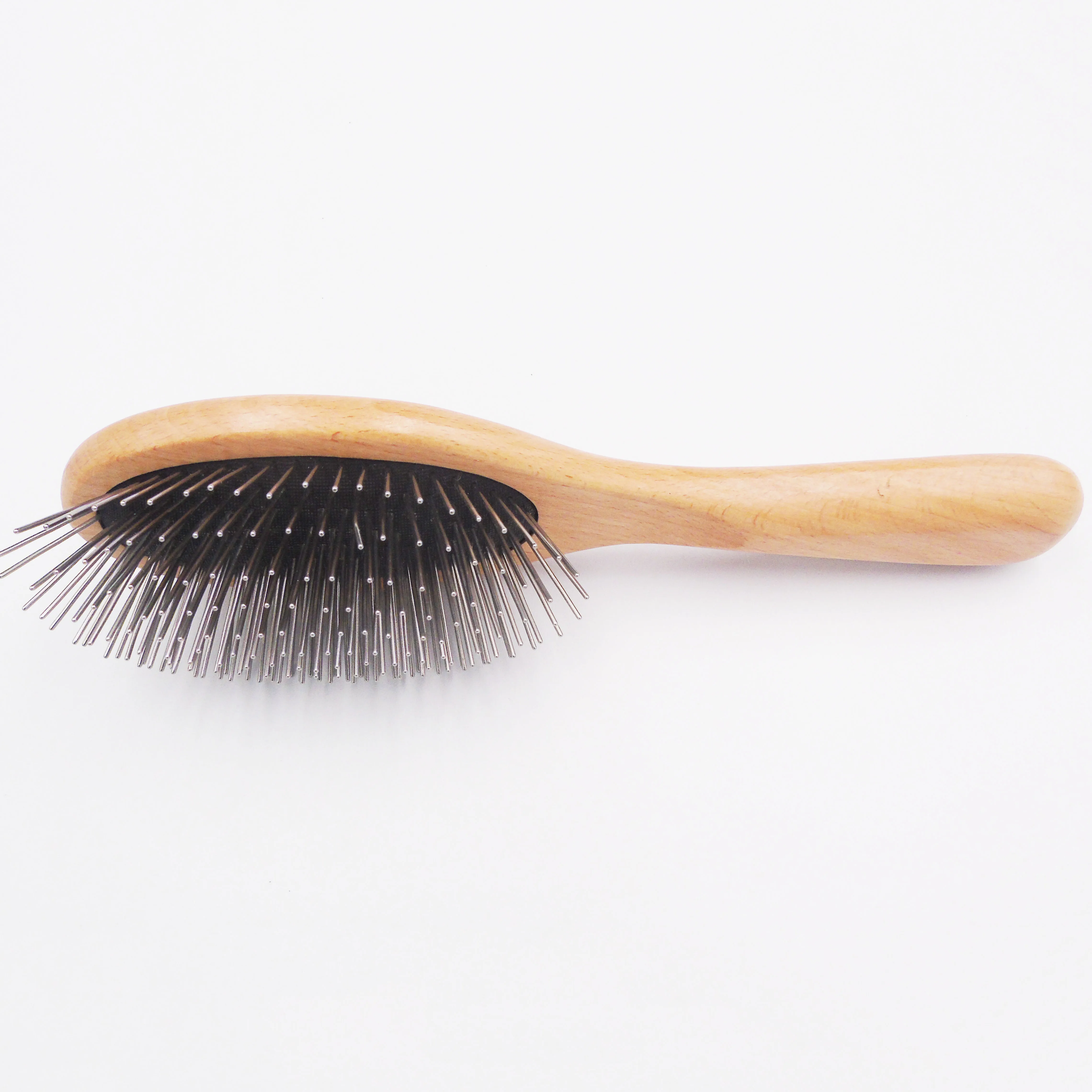 New style  beech handle cushion wooden hair brushes wholesale for travel