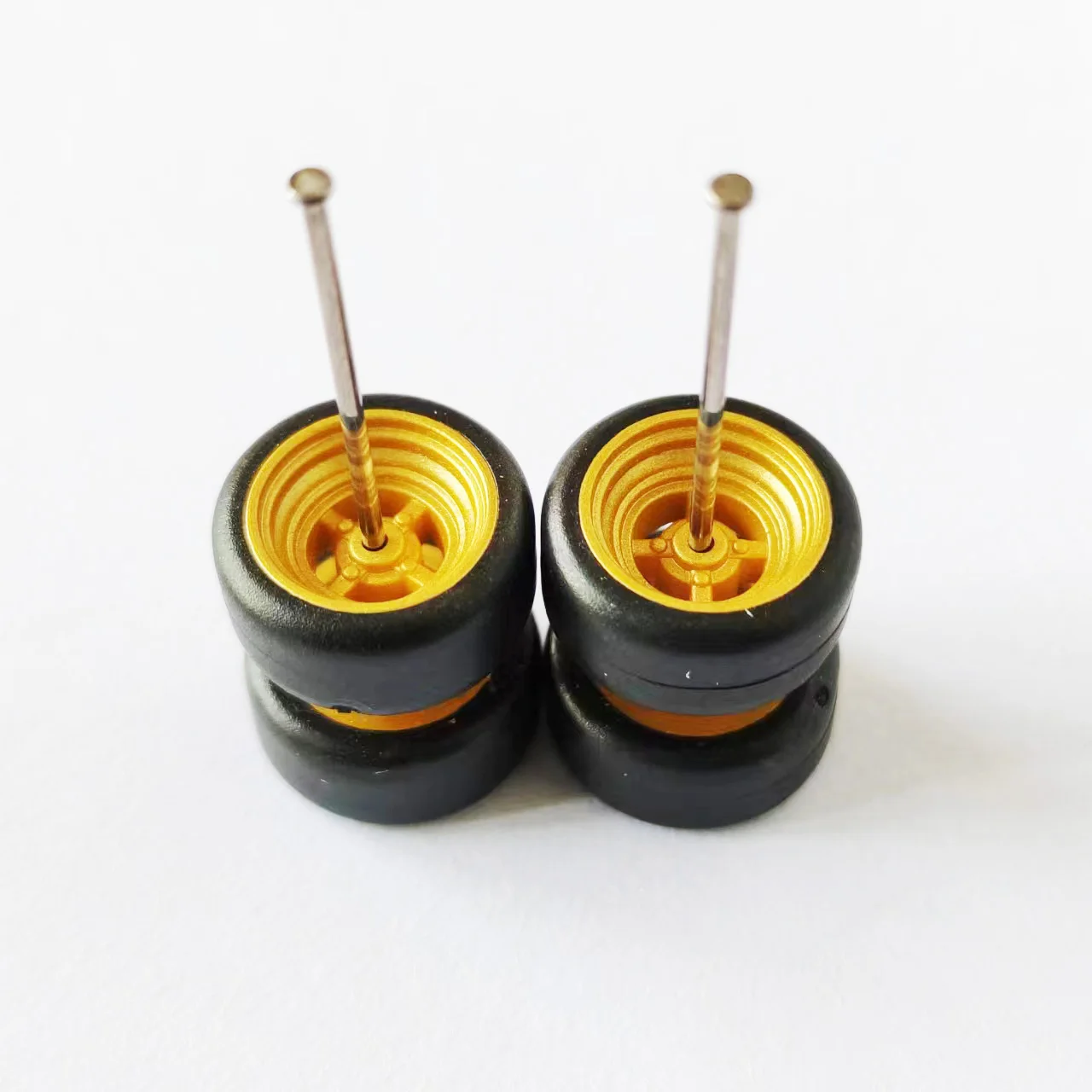 1/64 Alloy Car Wheels 10.8mm 11.2mm BBS ADVAN CE28 JDM Rubber Tires for 1:64 Mini Toy Car Model Hot Wheel/Matchbox/Domeka/Tomy