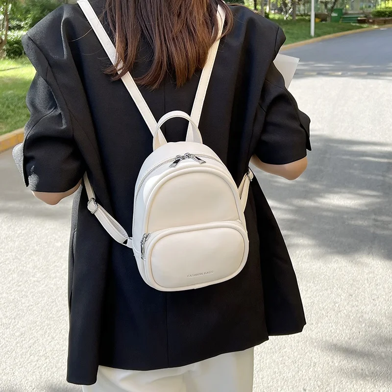 2023 New Arrival Fashion Trending PU Leather Bag Ladies Small Cute Back Pack Girls Travel School Mini Backpack For Women