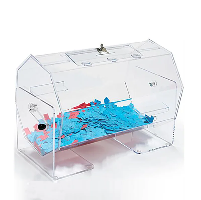 clear custom size acrylic raffle ticket drum raffle tickets drum large raffle drum