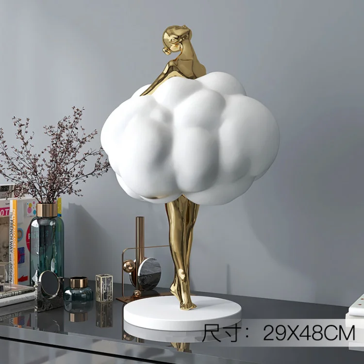 Modern Abstract Ballet Dancer Figurine Handmade Resin Ballerina Statue for Home Art Craft Ornament Decor Sculpture