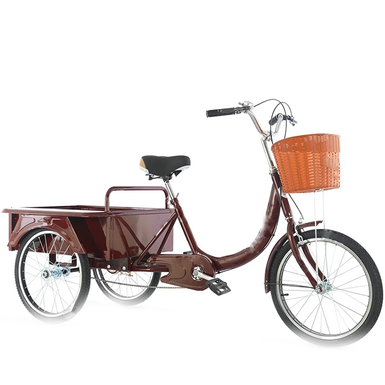 Wholesale 3 wheel adults tricycles three wheel hot selling Chinese adult pedal tricycle aluminum  adult e bikes with good