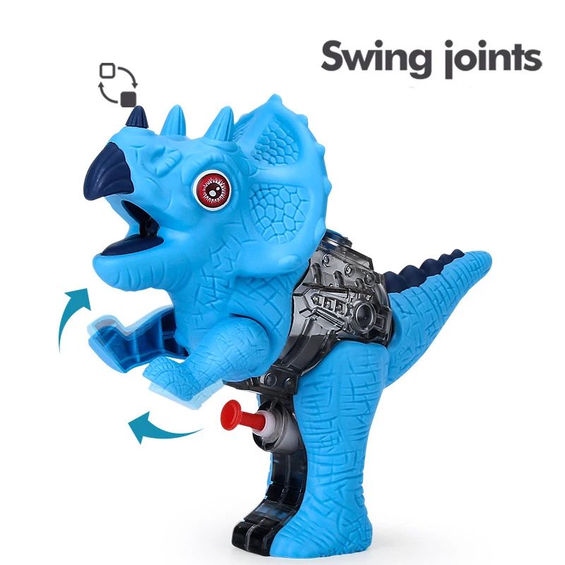 Dinosaur Water Blaster Soaker Squirt Gun for Kids Outdoor Long-Range Shooting Water Pistol Toy for Pool/Beach/Yard/Party Play