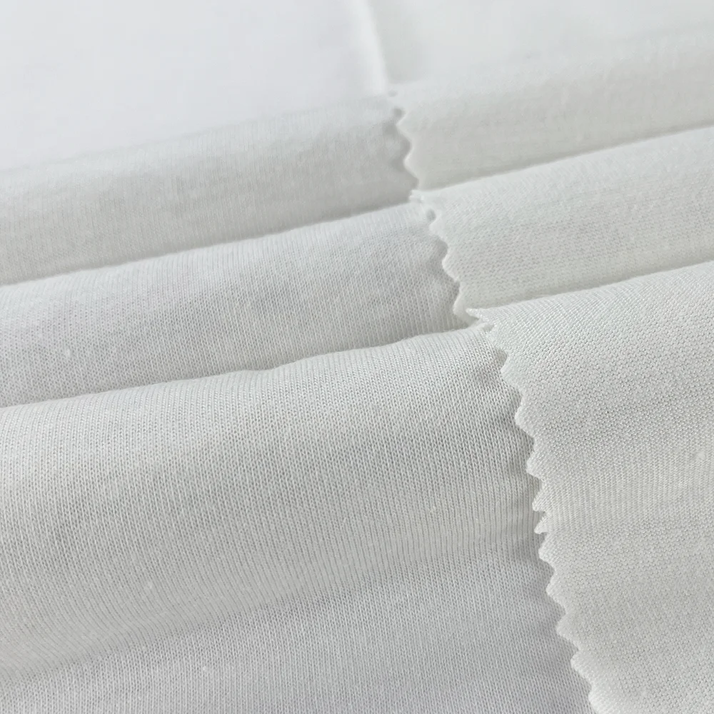 Higher Quality 160G 100 Cotton For Making T-shirt Garments Knit Plain Single Jersey Fabric