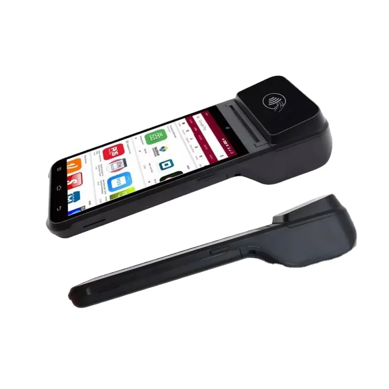 Rugged Smartphone PDA Terminal Handheld Android POS with Printer and Scanner for Parking Ticket Machine