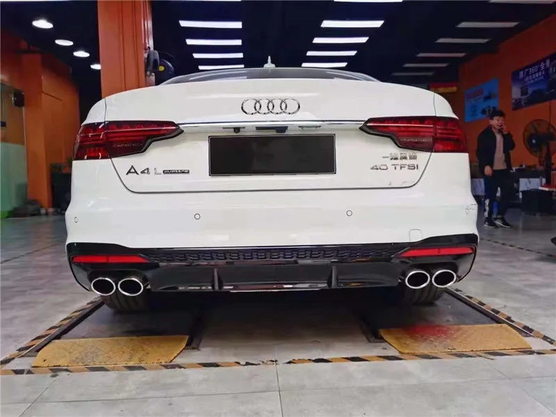 S4 Задний диффузор выхлопная труба для audi A4 2020 2021 2022