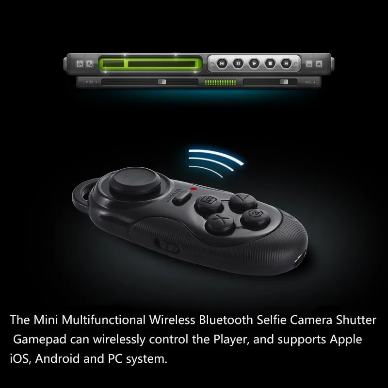 In Sales! Mocute 032 Mini Wireless BT Remote Control Gamepad Camera Shutter Mouse Controller for IOS Android 3D Glasses TV BOX