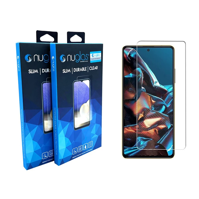 nuglas anti scratch 2.5d 9h tempered glass screen protector For Xiaomi POCO X5