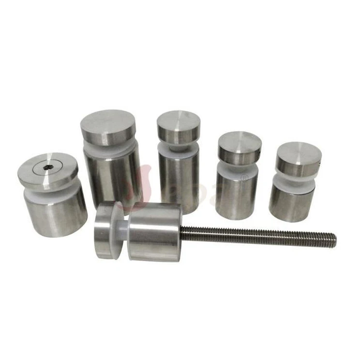 Factory Price Stainless Steel Standoff Bracket Pin For Glass Railing Stair Advertising Nails Standoffs Glass Stair Standoffs