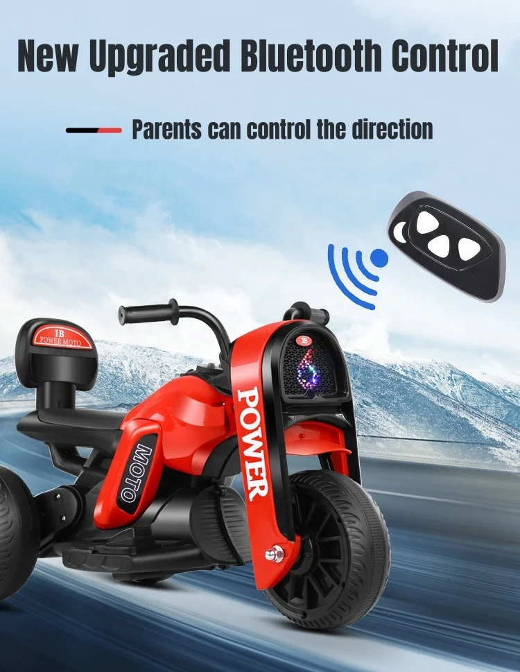 Electric Three-wheeled Motorcycle Electric Motorcycle electric Toy With Music Kids Motor 3 Wheels Ride On Car