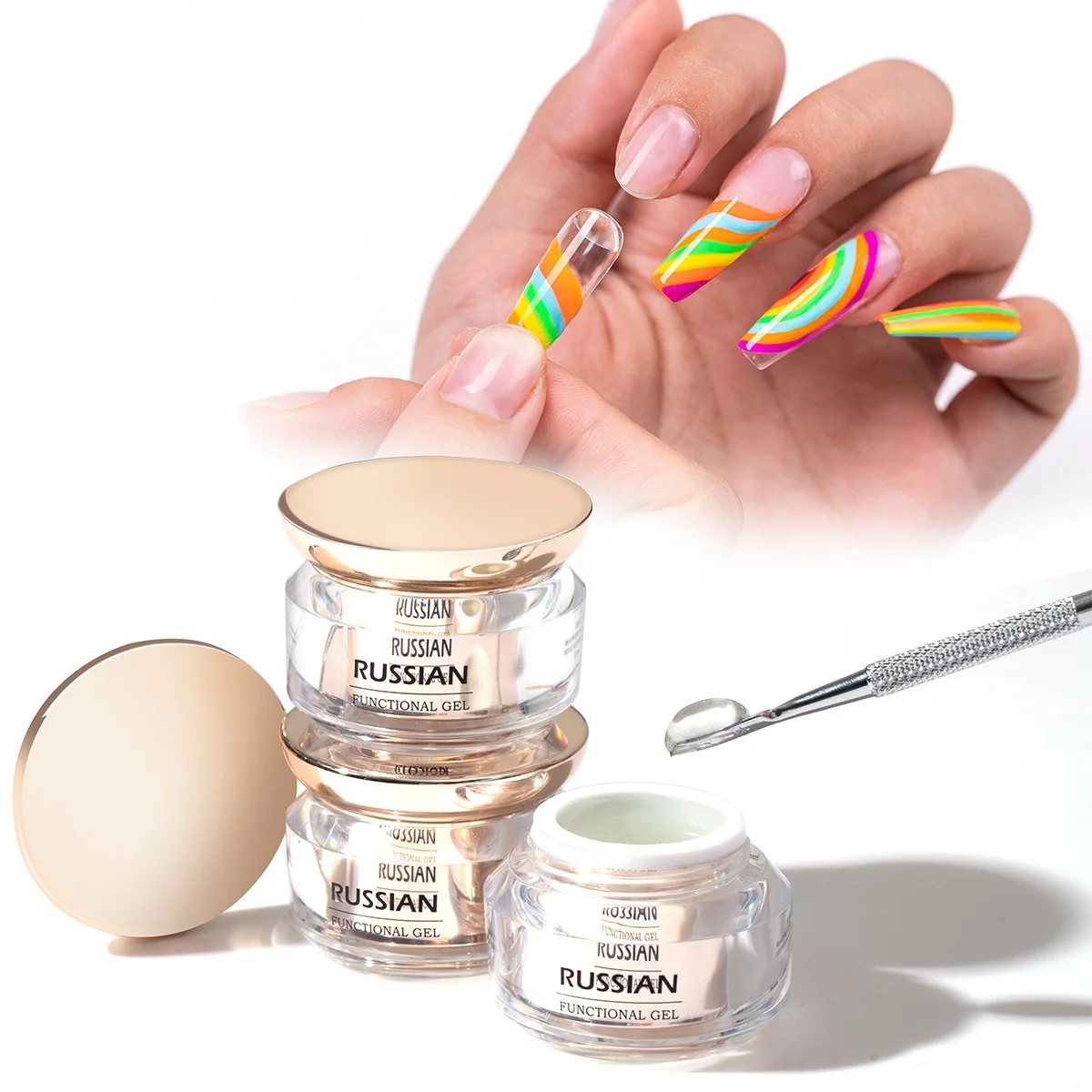 High Quality Certified Solid UV Nail Tips Glue Soft Gel X Brush On Nail Glue