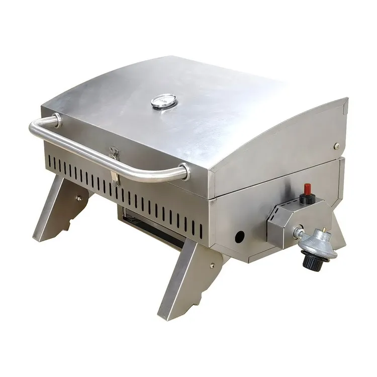 Портативный барбекю-гриль из нержавеющей стали 12000 BTU BBQ Настольный газовый гриль для кемпинга на открытом воздухе палубы и лодки морской