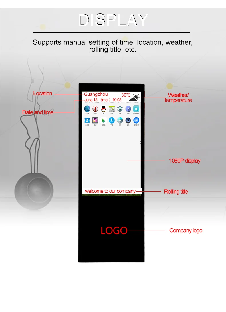 android digital portable digital lcd kiosk advertising signage stand portable portable digital lcd kiosk indoor digital signage