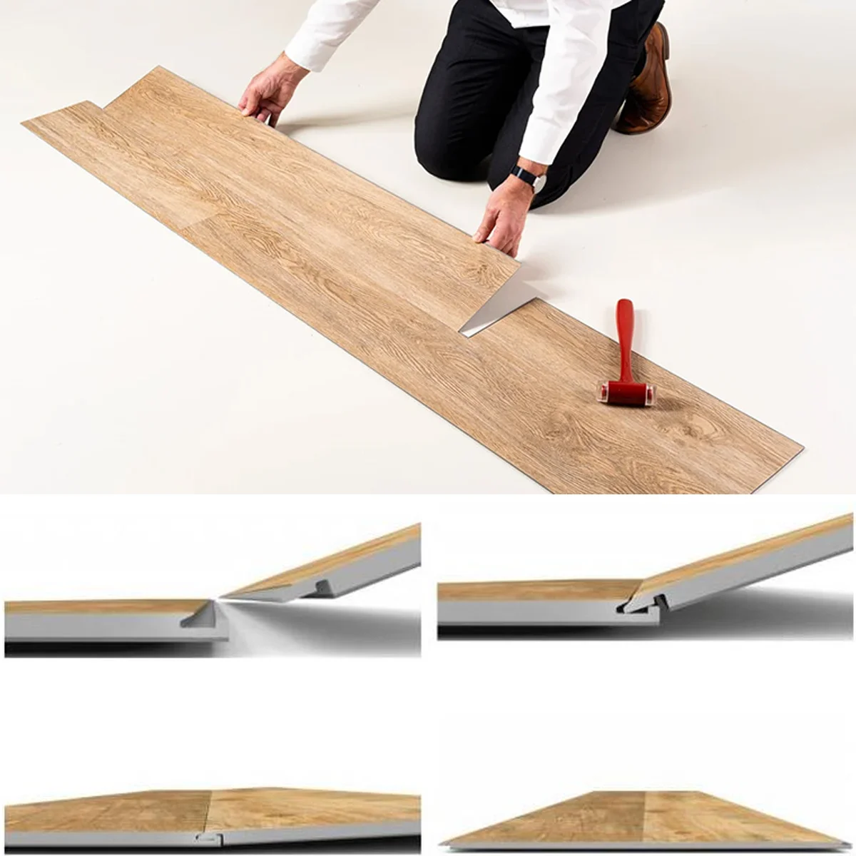 SPC Floor Parquet Trax Plastic Modern Swiss Indoor PVC Distressed Premium 7 Collection 100% Waterproof Click Lock System 15%