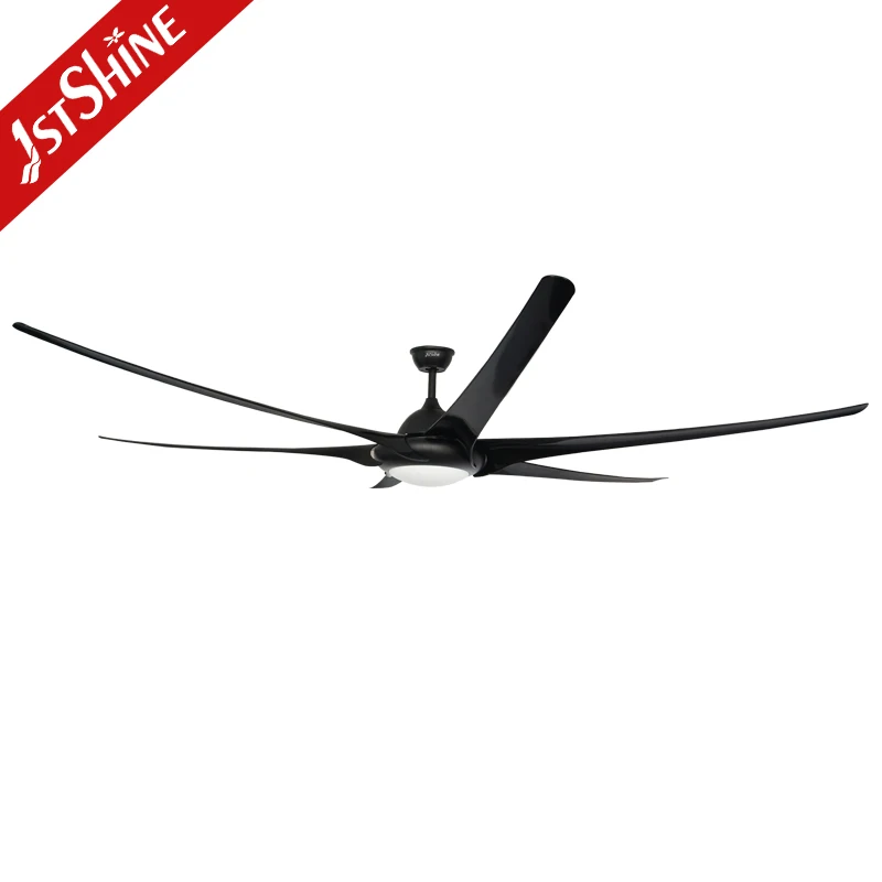 1stshine ceiling fan industrial dc motor 6 ABS blades black 100 inch big ceiling fan