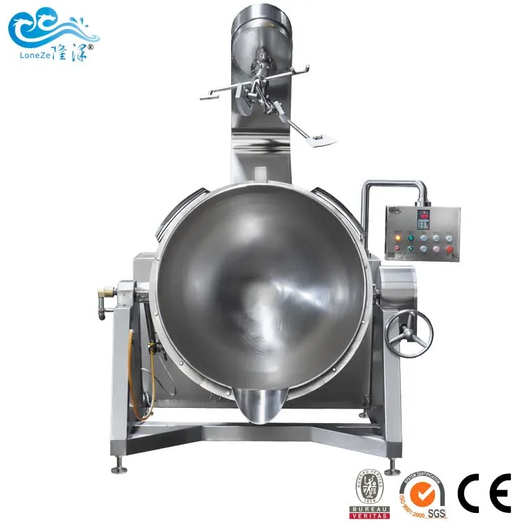  Automatic double planetary chili sauce machine on hot