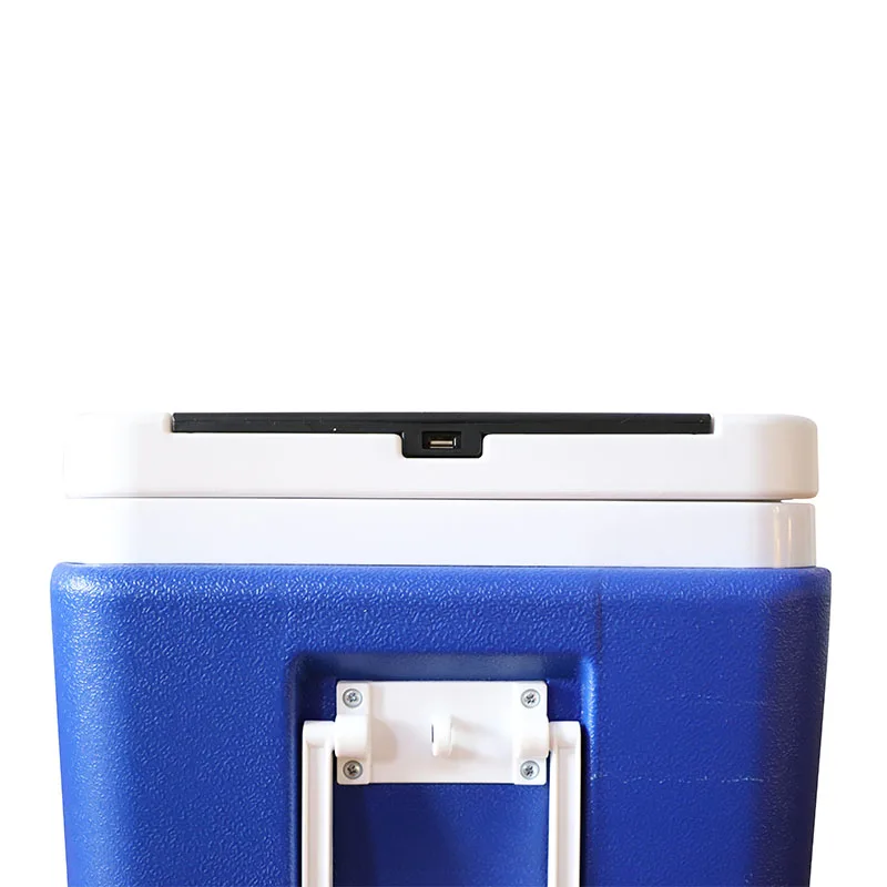 New 65L Solar Energy Ice Chest Cooler Box Coolers Portable Outdoor Electric Cooler Box with Wheel