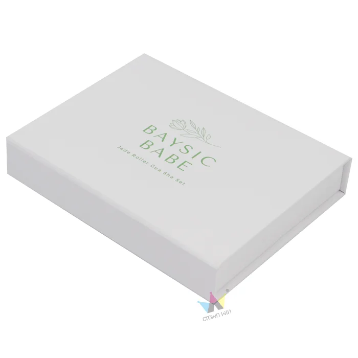 2021 Hot Selling White Magnetic Gift Box Rigid Magnetic Closure Gift Box For Jade Roller Luxury Magnetic Boxes Packaging