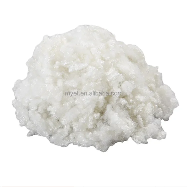 super class white polyester cluster staple short cut fiber spinning (pillow, mattress, quilt core, pillow, cushion, etc.)