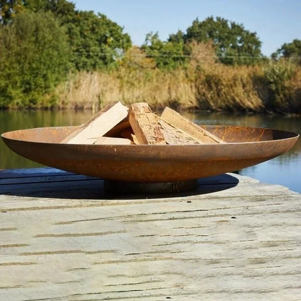 Wholesale Outdoor 800mm Corten Steel Fire Pit Bowls