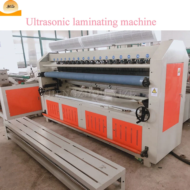Automatic Ultrasonic embossing machine for leather microfiber cutting machine manual polyester tpu Fabric Laminating Machine