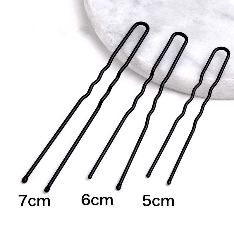 Custom Package 5cm 6cm 7cm Ladies Korean Hair Clips Wave Bobby Pin Hairpins Simple Smart Casual Hair Clips for Women