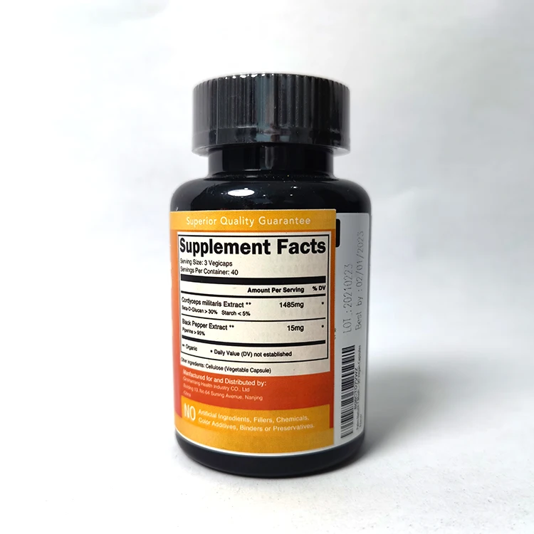 Buy Cordycepin Health Care Supplement Herbal Extract Organic Cordyceps Militaris Extract Powder Capsules