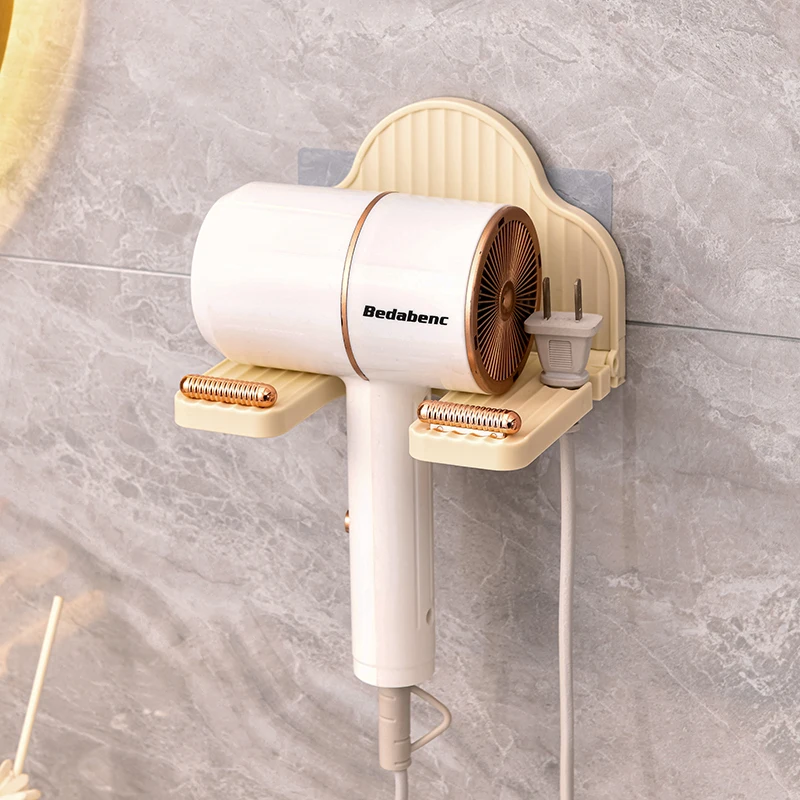 New Hair Dryer Shelf Hook Blow Hair Care Tools Bathroom High Quality Organizer Storage Rack Wall Mounted Hair Dryer Stand