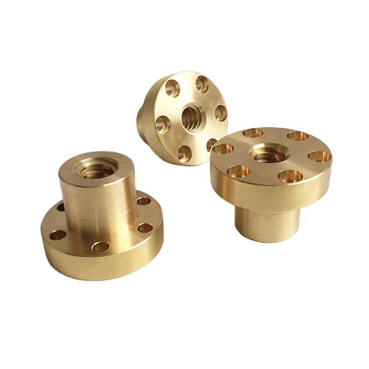 Custom High Precision 5 Axis CNC Brass Machining Parts for Motorcycle Axle Nut